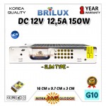 Power Supply Trafo Brilux DC 12V 12.5A | 150W (Super Quality)